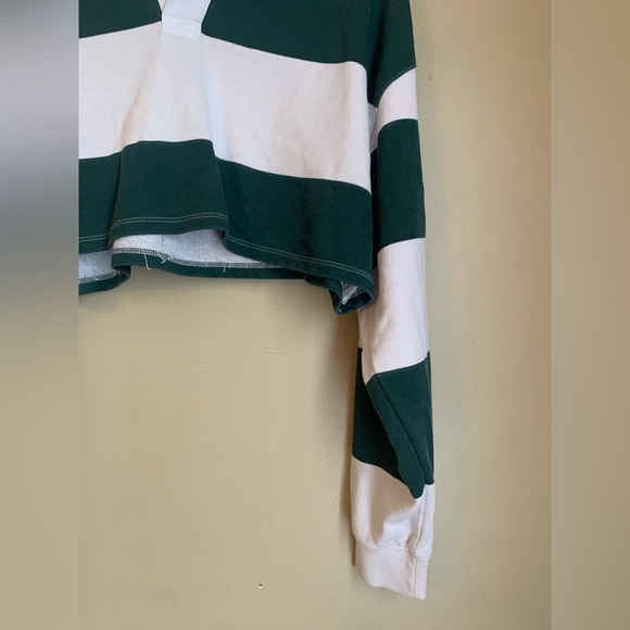 H&M divided cropped womens long sleeve polo shirt - Picture 4 of 5